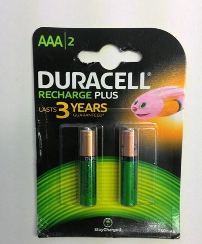 PILE DURACELL MINISTILO RICARICABILE - CONF. DA 2 pz.