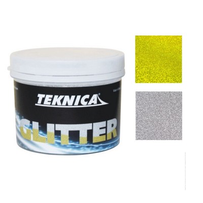 GLITTER per PITTURA-smalti acrilici all'acqua-flatting color ARGENTO - ORO - PER PARETI-MOBILI ML.250