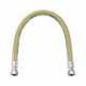 Tubo flessibile per GAS in acciaio INOX rivestito con guaina gialla 