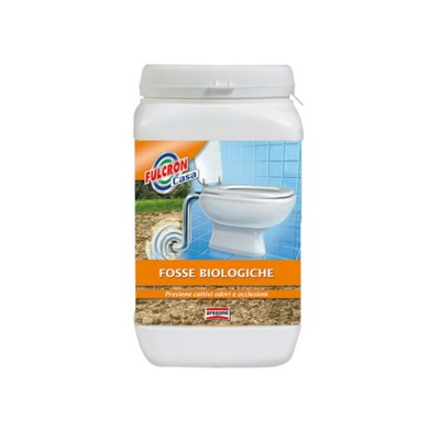 FULCRON casa FOSSE BIOLOGICHE previene odori cattivi/occlusioni -10 bustine-500g