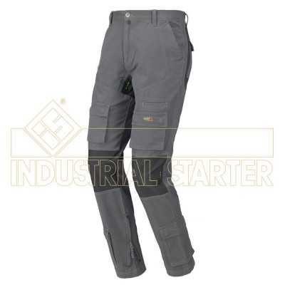 PANTALONE STRETCH ONE COLOR GRIGIO tg. S M L XL - INDUSTRIAL STARTER - Industrial STARTER