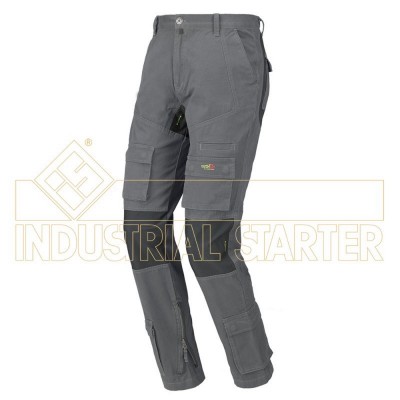 PANTALONE DA LAVORO STRETCH ONE COLOR GRIGIO tg. S M L XL - INDUSTRIAL STARTER - Industrial STARTER