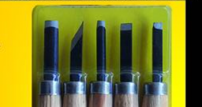 SET UTENSILI PER INTAGLIO LEGNO - 5 pezzi assortiti BLINKY