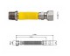 Tubo flessibile per gas in acciaio inox AISI 316 rivestito con guaina gialla
