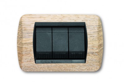 PLACCA LIVING INTERNATIONAL IN LEGNO MASSICCIO 3 POSTI