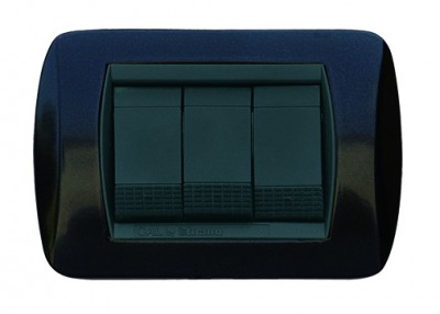 PLACCA LIVING INTERNATIONAL IN METALLO VERNICIATO 3 POSTI
