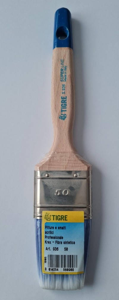 Pennello Piatto da 50 setola BIANCA - STESURA UNIFORME prodotti all'acqua (COPY)
