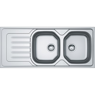 LAVELLO ACCIAIO INCASSO SX  116*50 Onda Line OLX 621 Inox satinato 