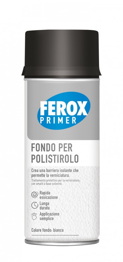 FEROX PRIMER FONDO PER POLISTIROLO PERMETTE LA VERNICIATURA SPRAY ML. 400