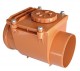 VALVOLA ANTIRIFLUSSO IN PVC ROSSO AD INCOLAGGIO D. 160