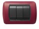 PLACCA LIVING 3P ZAMA ROSSO INTENSO