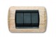 PLACCA LIVING 3P ROVERE SBIANCATO