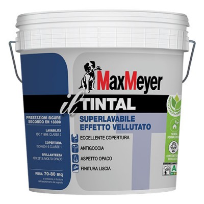 IDROPITTURA SUPERLAVABILE TINTAL A+ 14 LT - MAX MEYER -ELEVATA COPERTURA