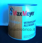 Vetrificante all'acqua GLASSFINISH -Finitura trasparente Satinato 750ml