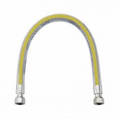 TUBO FLESSIBILE INOSSIDABILE PER USO DOMESTICO - ENOLGAS 1/2' X 1,5 MT