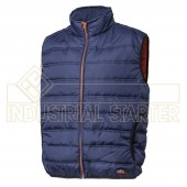 Gilet da lavoro HUGO color BLU -interno color arancio