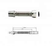 Tubo flessibile per acqua/riscaldamento in ACCIAIO INOX- AISI 316 maschio/femmina. ACQUA FLEX H.0371